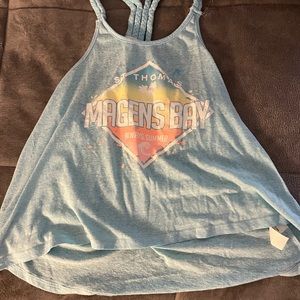 Brand: Ocean Drive Size: Small Color: Baby blue with colored pattern